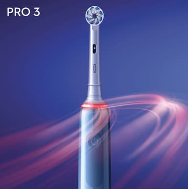Oral-B Pro3 3700 elektrisk tandbørste 291176 (lyseblå)