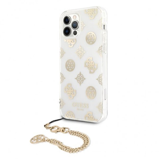 Guess iPhone 12 Pro Max Cover Chain Peony Guld