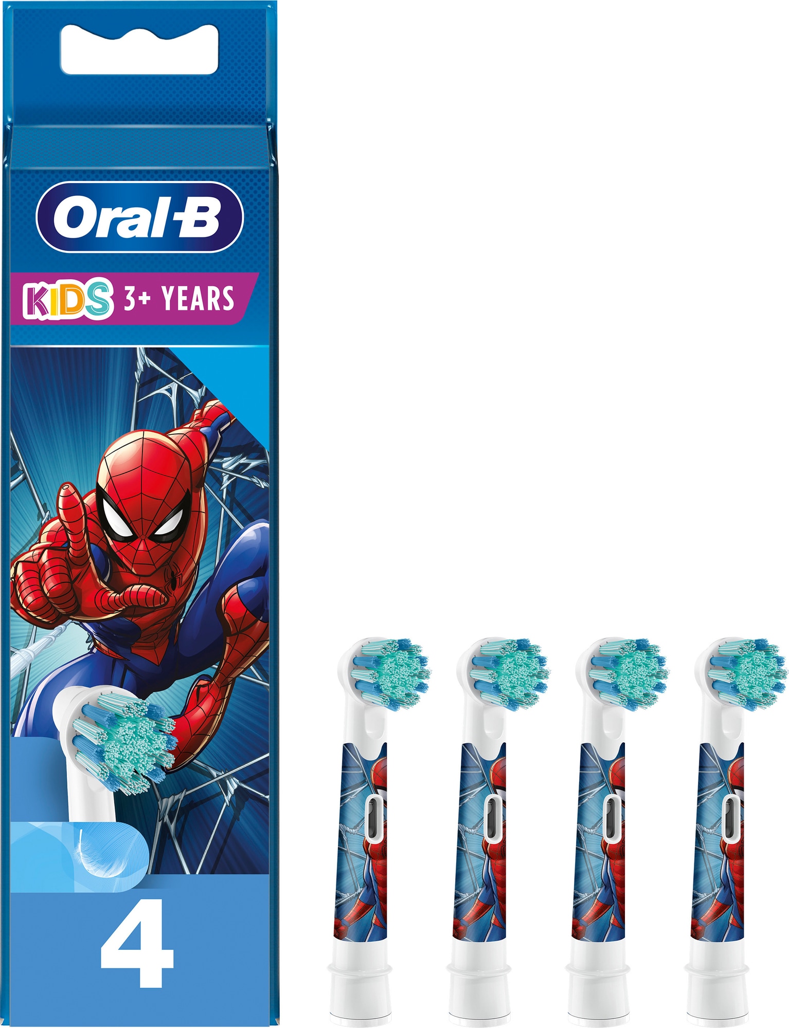 Oral B Kids Spiderman tandbørstehoveder 388470 thumbnail