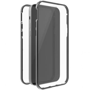 Black Rock iPhone 12 Pro Max Cover 360° Real Glass Case Sort Transparent