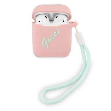 Guess AirPods (1/2) Cover Vintage Silicone Lyserød