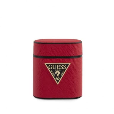 AirPods Cover Saffiano Cover Rød