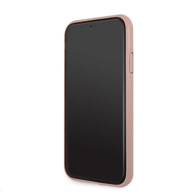 Guess iPhone 11 Cover Metal Logo Lyserød