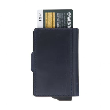 Valenta Kortholder Card Case Plus Wallet Blå
