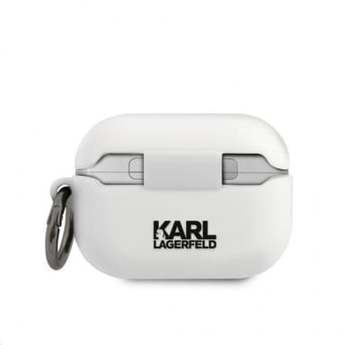 Karl Lagerfeld AirPods Pro Cover Iconic Karl Hvid