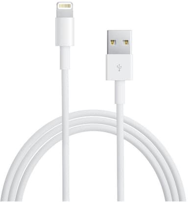 Apple Lightning- USB kabel (Hvid)