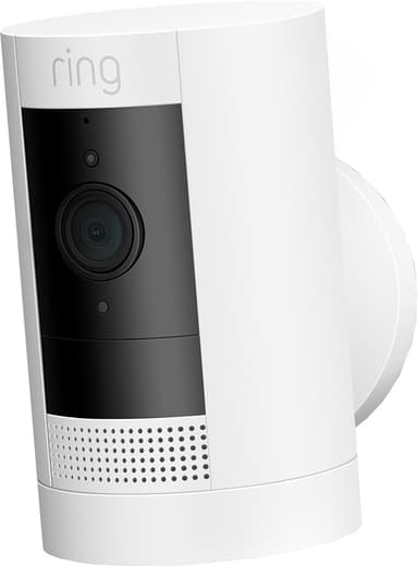 Ring Stick Up Battery sikkerhedskamera med aftageligt batteri (hvid)