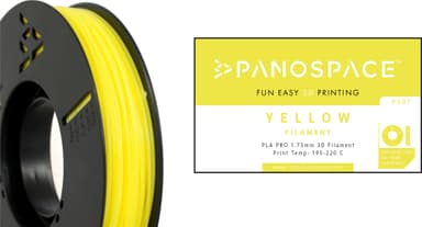 Panospace filament til 3D-printer (gul)