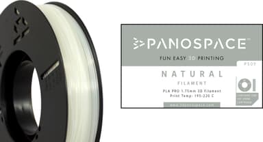 Panospace filament til 3D-printer (gennemsigtig)