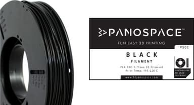 Panospace filament til 3D-printer (sort)