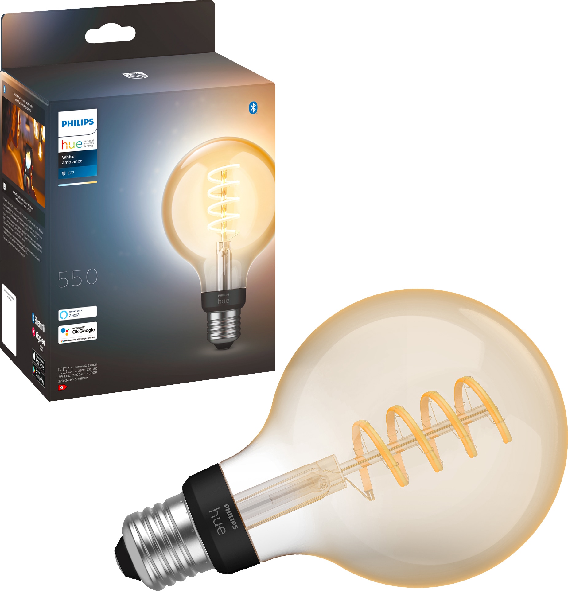 Philips Hue White ambience filament LED-pære 929002477801 thumbnail