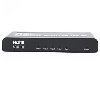 1x4 HDMI-splitter til 4 skærme 4K