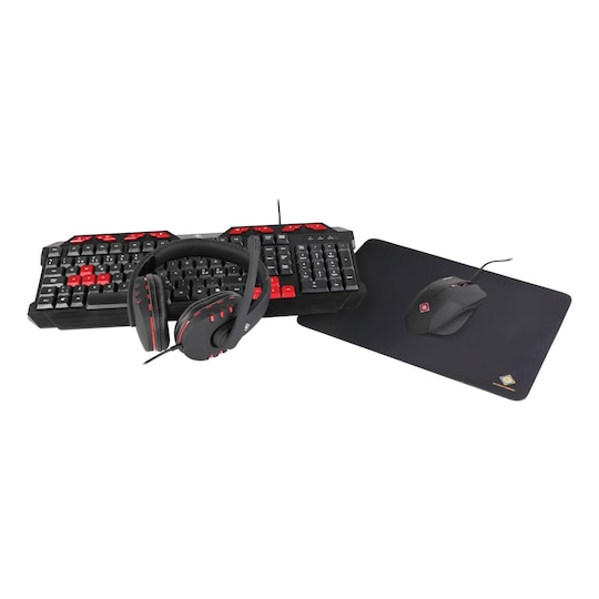 Standard legemliggøre Fordøjelsesorgan DELTACO GAMING 4-i-1 gaming-kit, headset, tastatur, mus, musemåtte |  Elgiganten