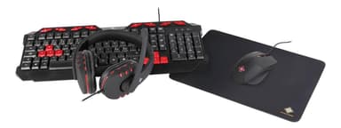 kamp Arving bygning DELTACO GAMING 4-i-1 gaming-kit, headset, tastatur, mus, musemåtte |  Elgiganten