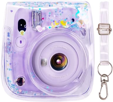 Kamerataske Instax Mini 8/9/11 Gennemsigtig lilla