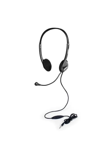 PORT DESIGNS Stereo Headset Med Mikrofon Indbygget mikrofon, Sort, Over-Ear