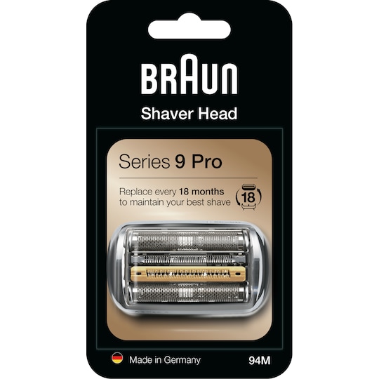 Braun 94M KeyPart udskifteligt barberhoved 394792 (sølv)