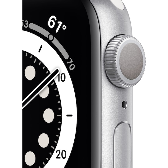 Apple Watch Series 6 40mm GPS (silver alu/white sportsrem)