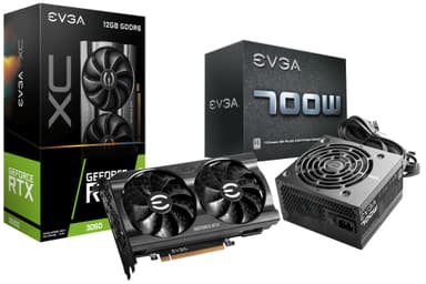EVGA GeForce RTX 3060 XC GAMING + PSU EVGA W1 700W 80+ White