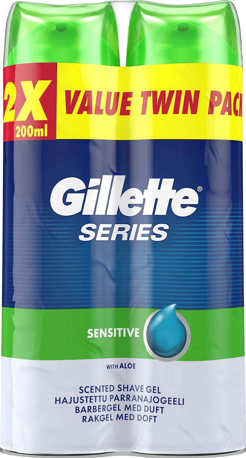 Gillette Series Sensitive shaving gel dobbeltpakke 17041 thumbnail