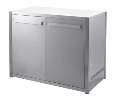 Nordic Line Rustfri  Udekøkken Arbejdsbord med dør 120 cm
