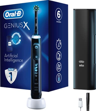 Oral-B Genius X Black TC tandbørste 396949 (sort)