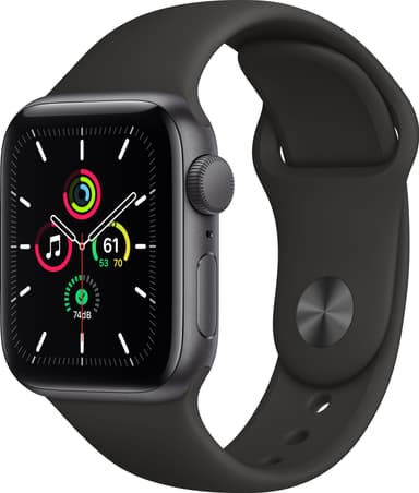 Apple Watch SE 40 mm GPS (Space Gray Alu/Midnight sportsbånd)
