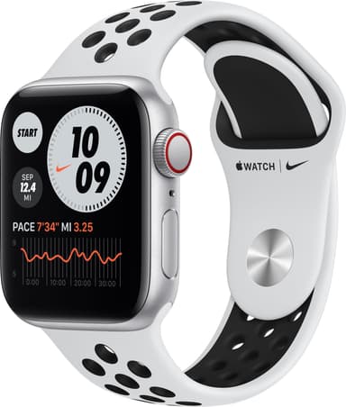 Apple Watch Nike SE 40 mm LTE (Silver Alu/Platinum Black sportsbånd)