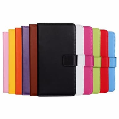 SKALO Xiaomi Mi 11 Lite Flip Cover m. Pung i Ægte Læder - Lyserød