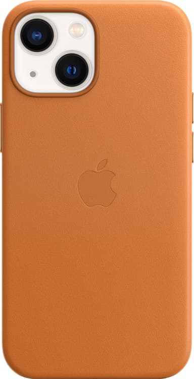 iPhone 13 mini lædercover med MagSafe (Golden brown)