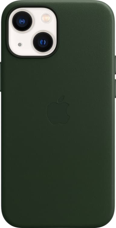 iPhone 13 mini lædercover med MagSafe (Sequoia Green)