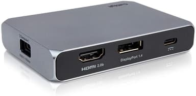 CalDigit SOHO DOCK USB C til 1x HDMI 2.0 4K60Hz 1xDP1.4 4K60Hz HDR 1xUSB C PD100W iXmicroSD 1xSD 1xUSB C 3.2 Gen2 dataport 10Gbps USB A