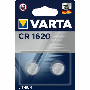 CR1620 3V Lithium knapcellebatteri 2-pak