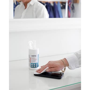 ITSEPTIC Overfladedesinfektion Vådservietter Mellem Klorid 13,5x15cm 100stk.