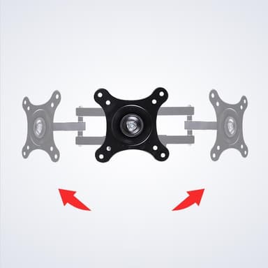 Tv-vægbeslag med arm 360 ° rotation (10 "-32") Sort