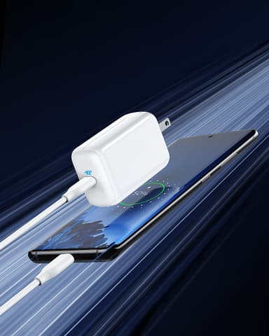 Anker PowerPort III Pod 65W USB-C oplader (hvid)