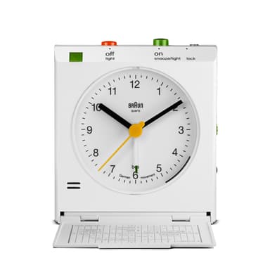 Braun klassisk refleks kontrol rejse vækkeur bnc005whwh