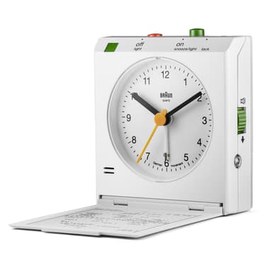Braun klassisk refleks kontrol rejse vækkeur bnc005whwh