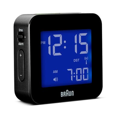 Braun digitalt radio kontrolleret rejse vækkeur bnc008bkrc