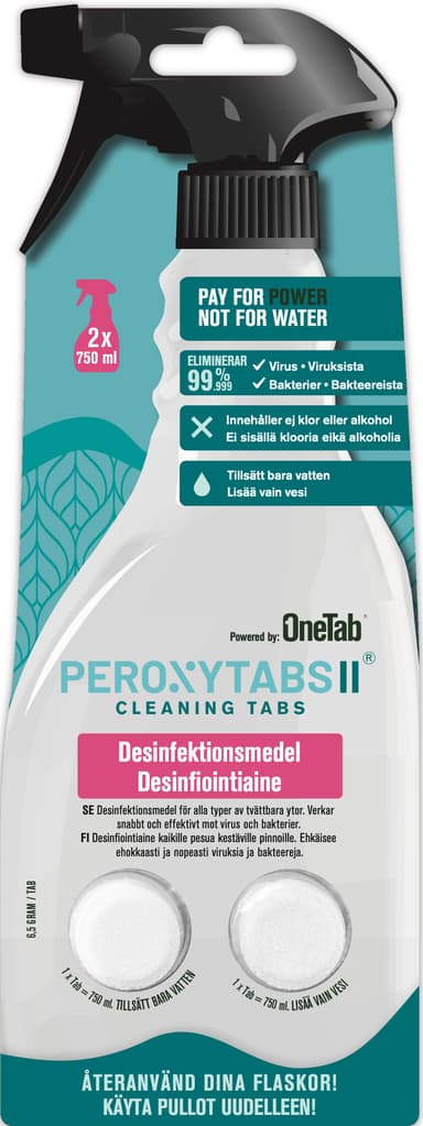 OneTab rengøringstablet PEROXYTABII62