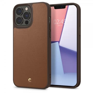 iPhone 13 Pro Max Cover Leather Brick Saddle Brown