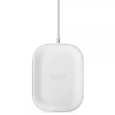 holdit Trådløs Oplader Earphone Wireless Charger Hvid