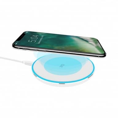 Trådløs oplader Wireless Fast Charger 15W Hvid