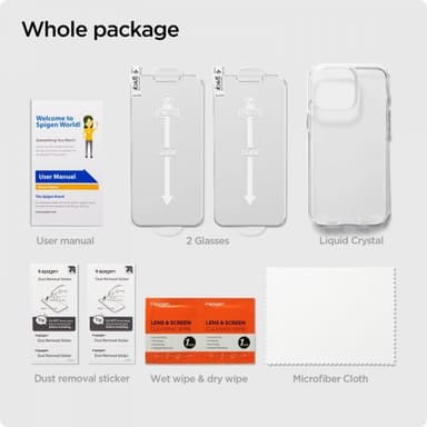 Spigen iPhone 13 Mini Cover Skærmbeskytter Crystal Pack Crystal Clear