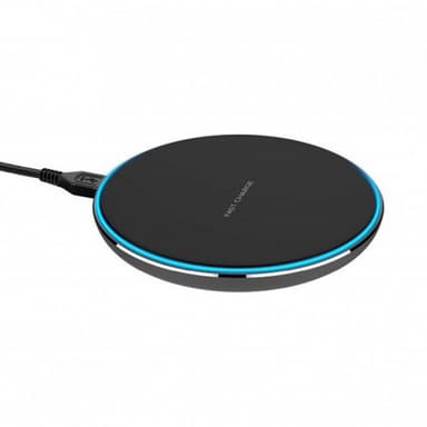Trådløs oplader Wireless Fast Charger 15W Sort