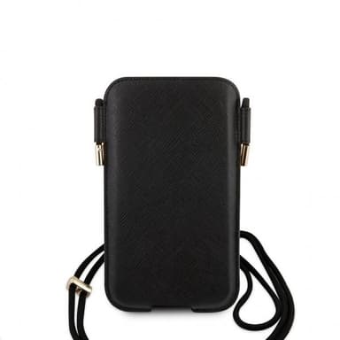 Guess Pouch Saffiano Script Logo Small/Medium Sort