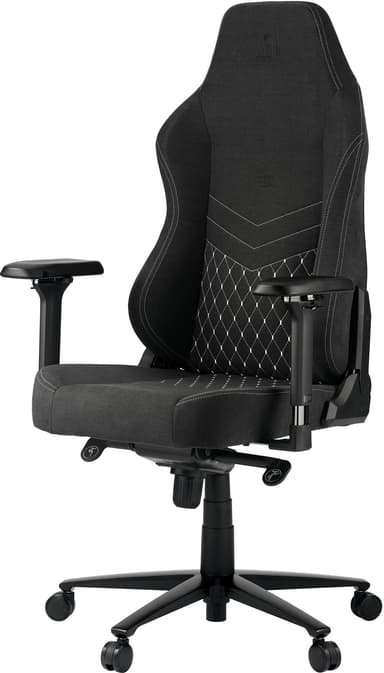 Zen Saga gaming stol i stof (sort)