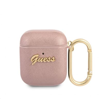 AirPods Cover Saffiano Lyserød