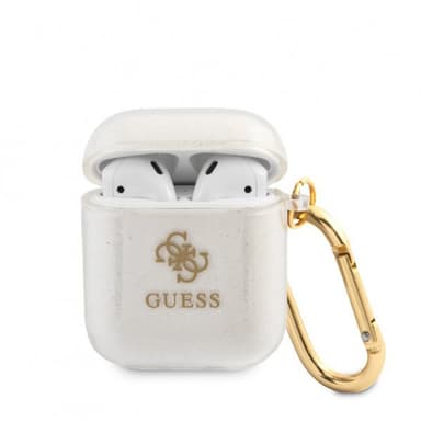 Guess AirPods (1/2) Cover Glitter Case Transparent