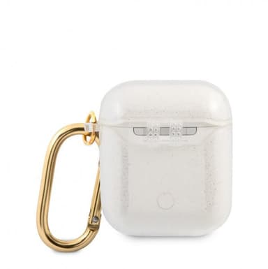 Guess AirPods (1/2) Cover Glitter Case Transparent